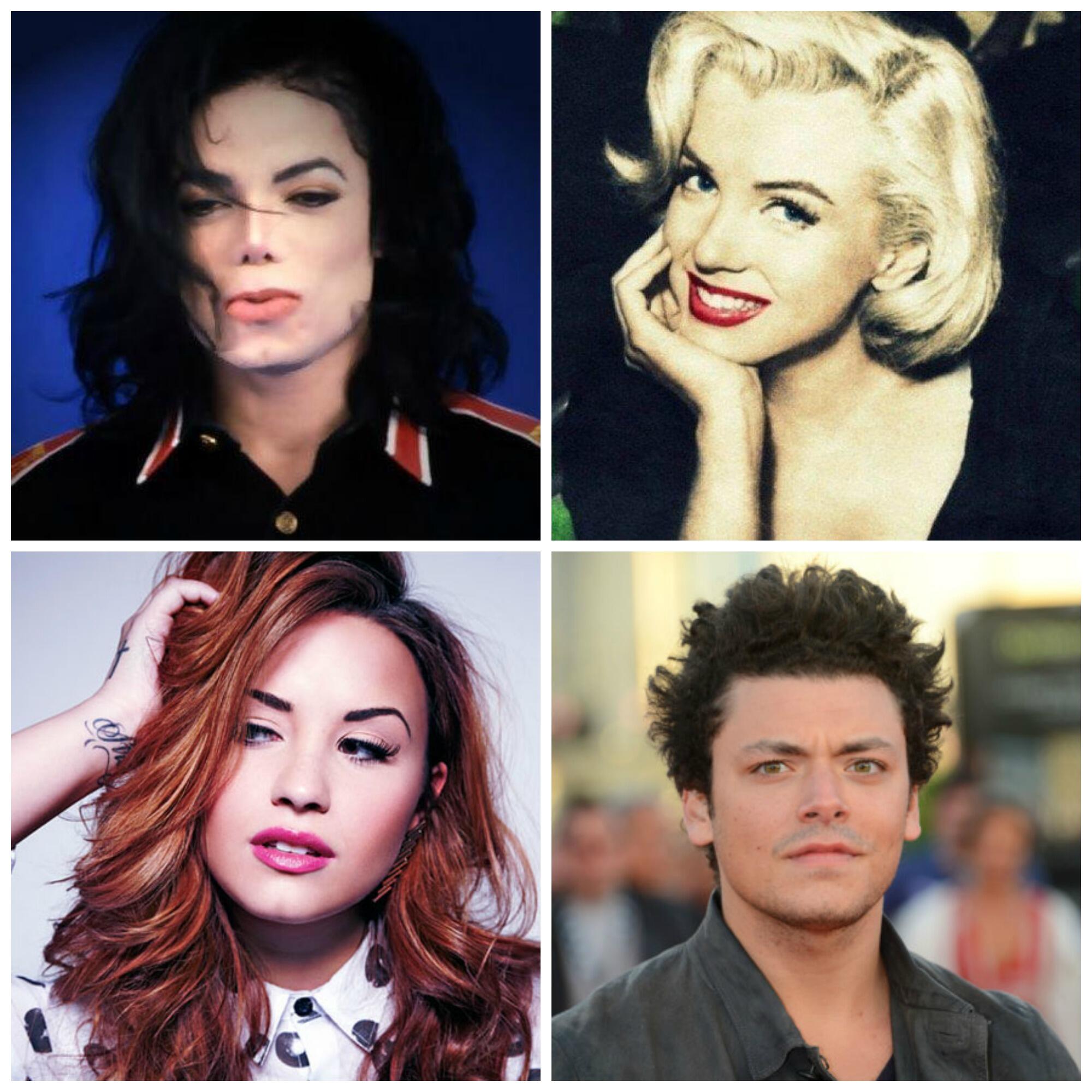 Michael Jackson, Marilyn Monroe, Demi Lovato & Kev Adams