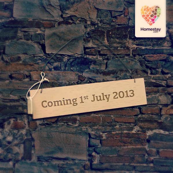 Homestaycom's tweet image. Homestay.com is COMING! We are less than 1 wk away from launch! Are you ready? #1stJuly #homestay #excited