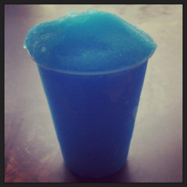 Blue Raz Ice just out of the freezer, so refreshing on these hot summer days. #westernma #wmass #nsc
