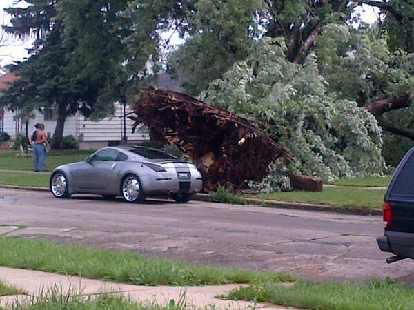 PeaceLoveFrack's tweet image. This is across the street from me. #lastnightsstorm