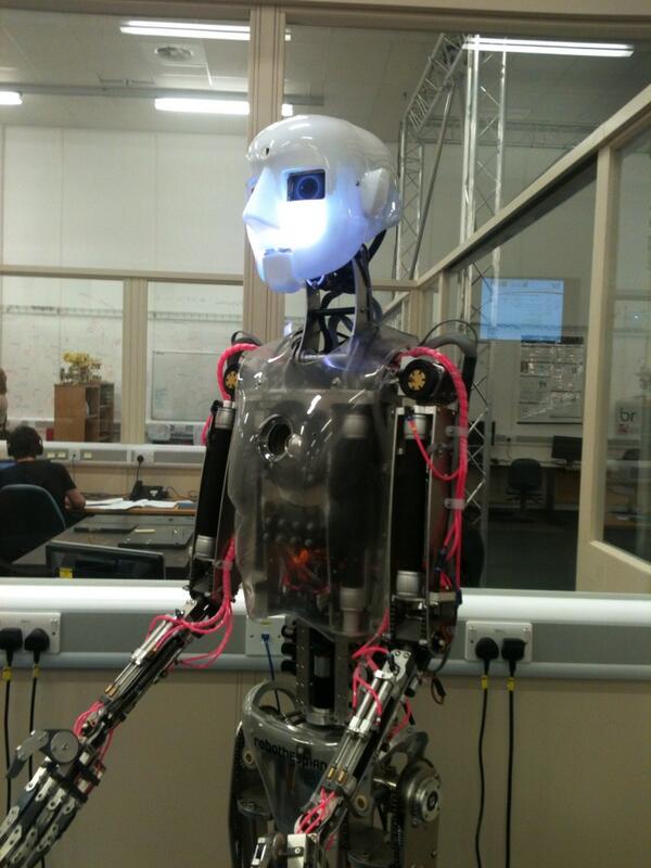 It's called RobotThespian. @VauxhallViveur - a future student perhaps?