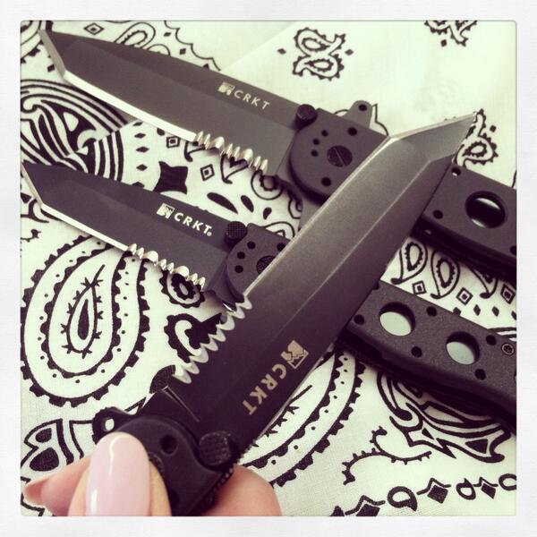 It's #TantoTuesday Come check out our CRKT knives! Open till 7pm.