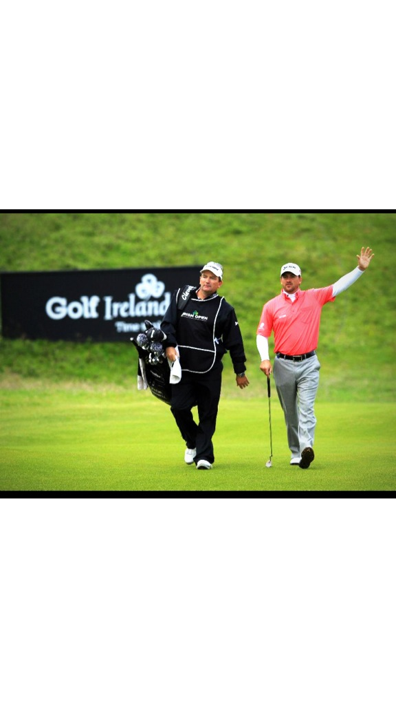 Graeme_McDowell's tweet photo. RT @Louise_49 Some people were giving me stick about my accent so I told them to 'talk to the hand!' #GMacComp http://t.co/lkRwuI2zA1