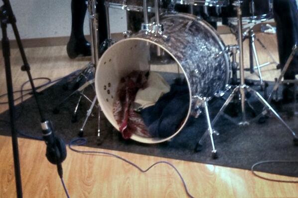 russellcottier's tweet image. Want a massive kick sound to go with minimal drum mic setup... #coles4038 at a distance.