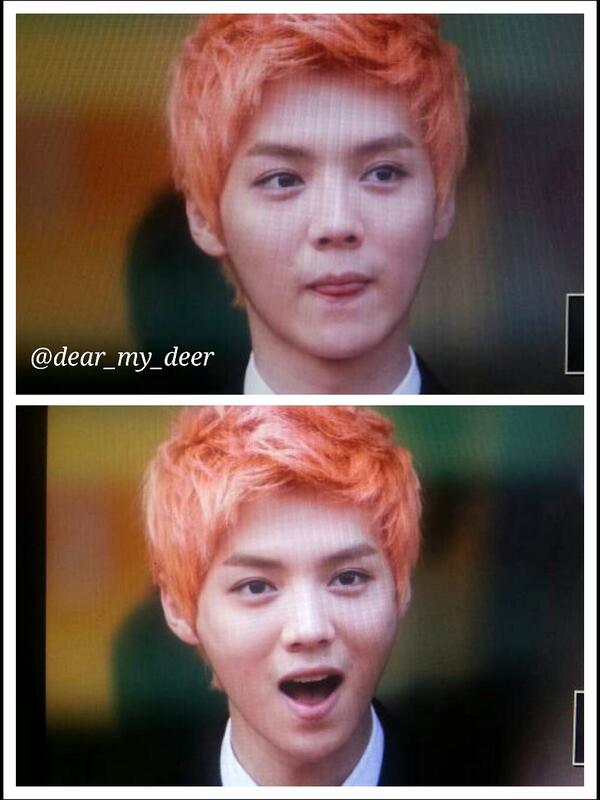 LuhanWorld's tweet photo. RT @dear_my_deer: 130626 강남관광정보센터 개관식 루한이 프리뷰3♥ #EXO 애기야ㅠㅠㅠㅠ♥♥ http://t.co/8xAqxQccKH