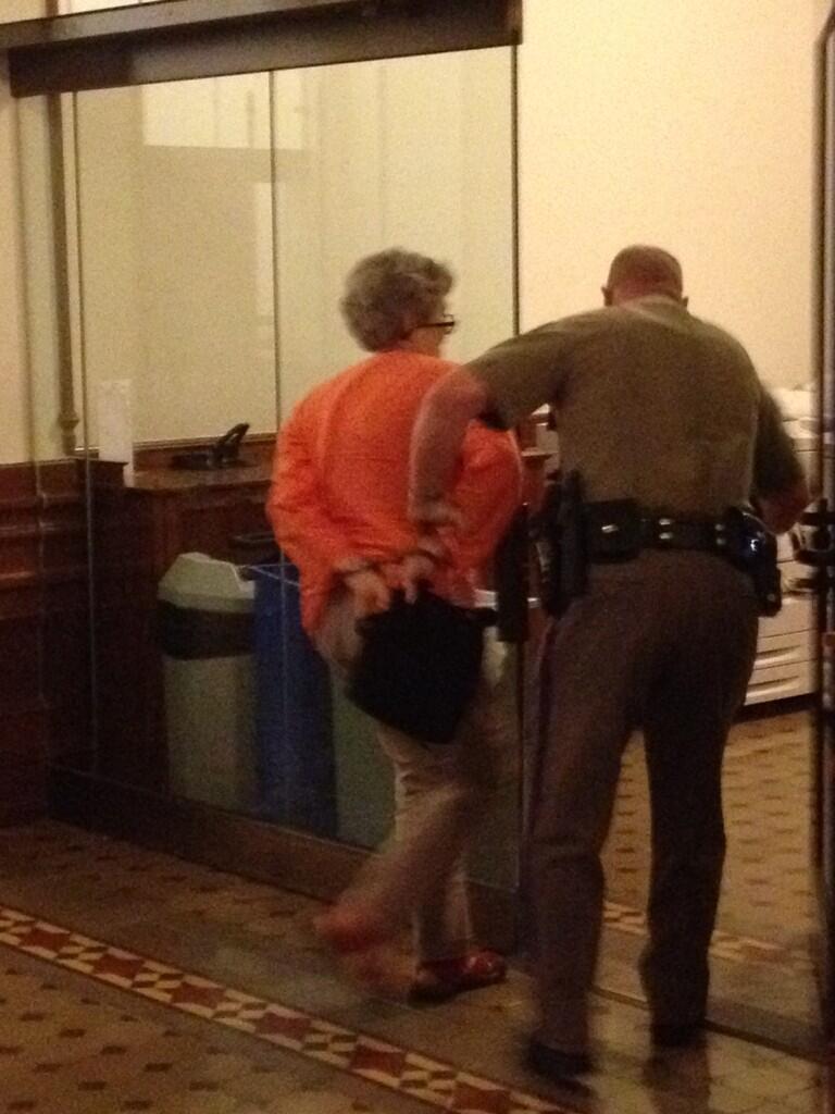 paté on Twitter "Handcuffed and shoved out. They are