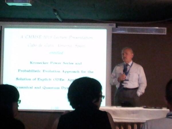 Prof. Demiralp talk in #CMMSE2013. Mathematics &amp; quantum chemistry.