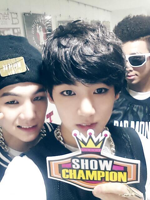 Bts Is The Only One On Twitter Pic 130626 Mbc Show Champion Suga Jungkook Rap Monster Http T Co Immqthk52h