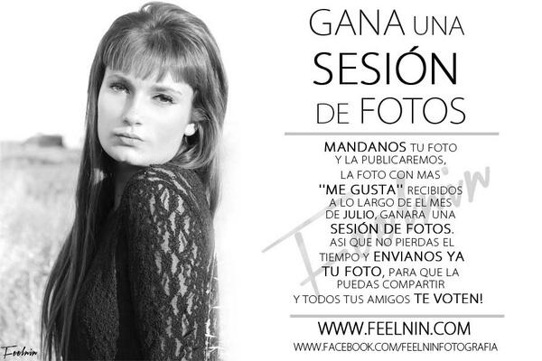 Feelnin's tweet image. GANA UNA SESION DE FOTOS GRATIS