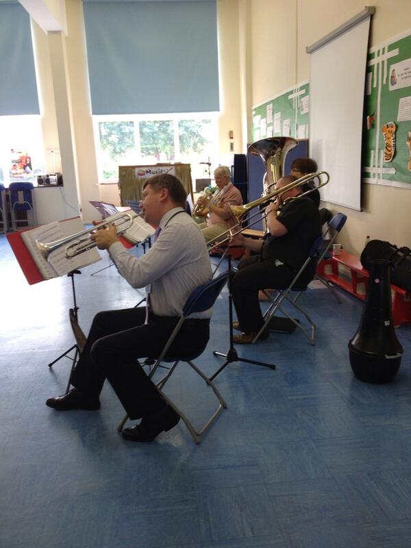 RothwellInfants's tweet photo. Reception year 1 and year 2 all listened to the county brass quintet today. They were fab. http://t.co/sIoZRlwjBD