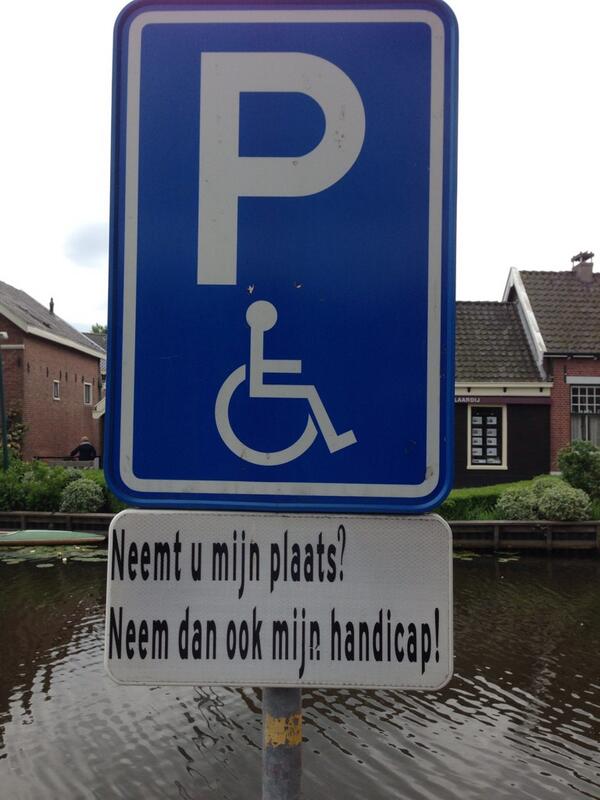 Vandaag gezien in Amsterdam tijdens het zoeken van een parkeerplaats.