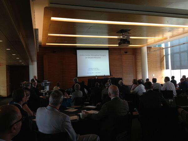 lieslclark's tweet image. Listening to Ron Binz discuss #disruptivechanges to the #utility sector