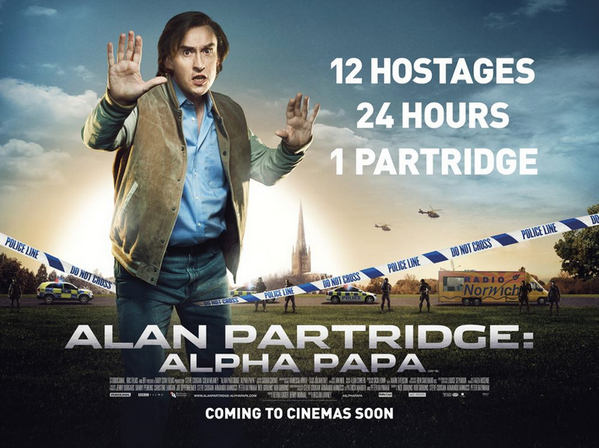 StudiocanalUK's tweet photo. Up for grabs: 3 x copies of our new poster for Alan Partridge: Alpha Papa! RT to win #Partridge #win #Iamsiegeface http://t.co/VBT2Awo8Va