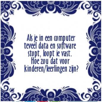 Meteen maar een tegeltje gemaakt over de vastlopende computer
