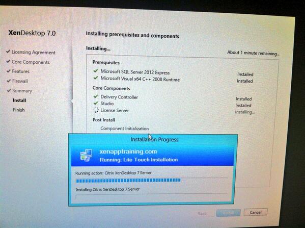 xenappblog's tweet image. Yeah, #Citrix #XenDesktop7 lab gets built automatically with MDT2012 and #AppV client and pre-reqs. Apps streams SCS