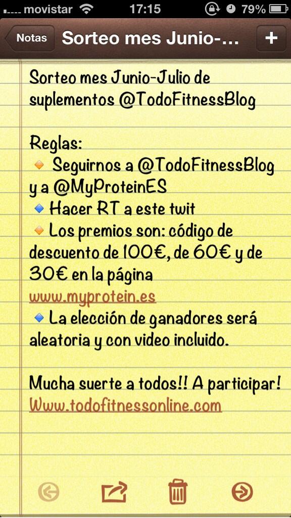 TodoFitnessBlog's tweet photo. SORTEO DE SUPLEMENTOS JUNIO-JULIO. Si quieres participar mira la foto para saber los requisitos!! RT. Suerte a todos http://t.co/owQ5i5o2Aq
