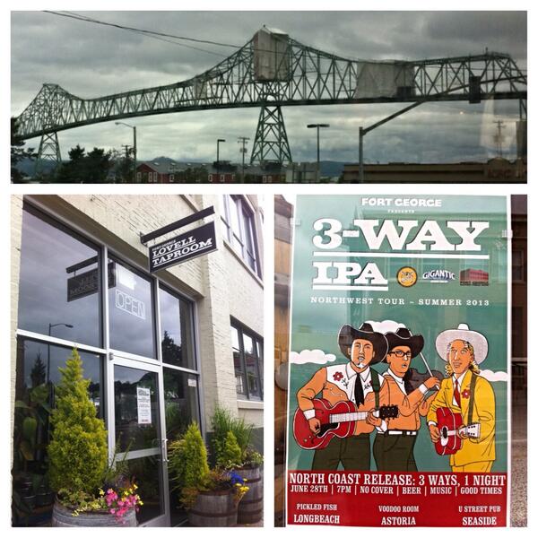 Portland_Beer's tweet photo. Longbeach/Astoria/Seaside: 
3-Way IPA Party Fri @FortGeorgeBeer @GiganticBrewing @lompocbeer https://t.co/NJVTu4lPVy http://t.co/vBmYvUuM9E