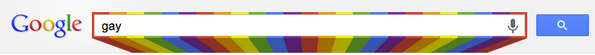 HuffPostTech's tweet image. This is what happens if you Google terms such as "gay" or "gay marriage" right now (huff.to/123xcoL)