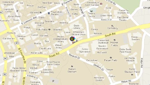 We are located across the Pit from Lenoir Dining Hall and the Student Union, on the third floor of Student Stores!