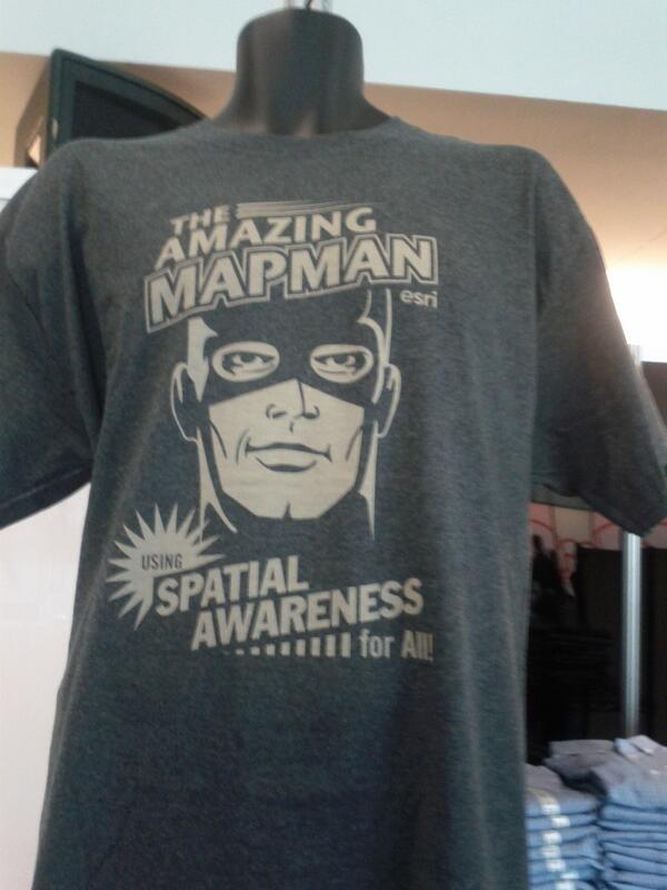 kennethfield's tweet image. We have #MapMan! RT @TheMichaelBusby: Wish #ESRIUC &amp;amp; #ComicCon would merge into one Uber-GISComicCon