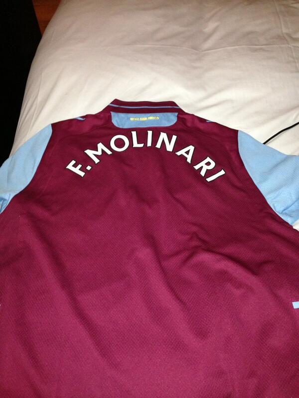 Francesco Molinari (@f_molinari) on Twitter photo Thanks a lot to <a href="/whufc_official/">West Ham United</a> and Neil McDonald for the great present! Hope it'll bring me some luck this week! Thanks a lot to <a href="/whufc_official/">West Ham United</a> and Neil McDonald for the great present! Hope it'll bring me some luck this week!