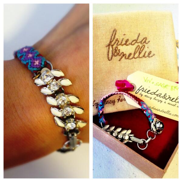 sageandfasten's tweet photo. my new fave piece of jewelry! the viv &amp; sage bracelet courtesy of @friedaandnellie http://t.co/No2fpkgG6L