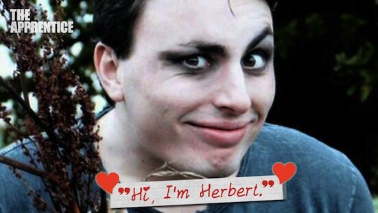 bbcapprentice's tweet photo. Naturally, there could be only one poster boy for Draculas Dinners… http://t.co/0thsQQKuyU