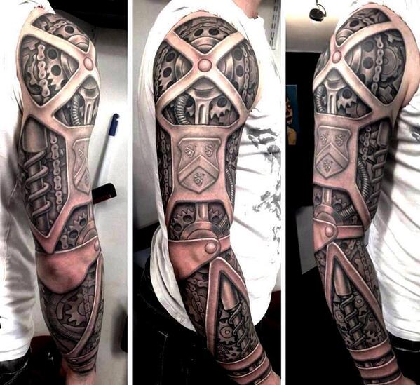 TwistedSifter on Twitter Mechanical Arm Tattoo by Rob Richardson  httptco6Oeffer1oK  Twitter