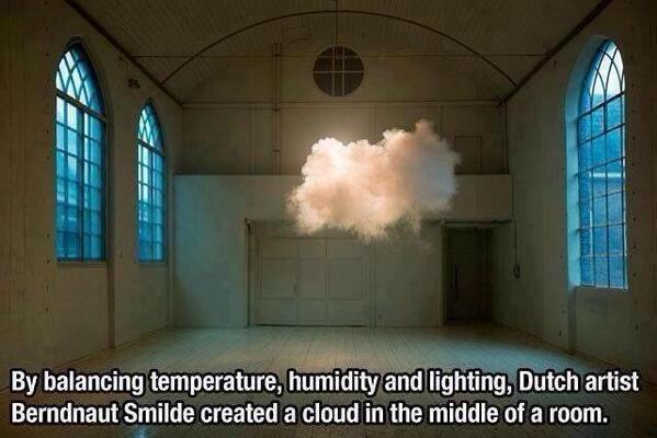 MindBlowing's tweet image. A cloud in a room!