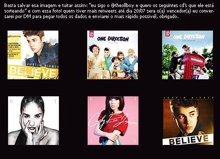 amdrewIincoln's tweet photo. "eu sigo o @theollboy e quero ganhar os seguintes CD's que ele está sorteando " http://t.co/9b7bfsCpp0