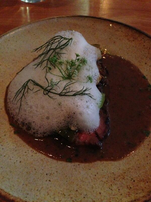 NPHFoodPorn's tweet photo. Fourth course: Iberco pork, clams, leeks, parmesan. http://t.co/KiOTAJbtT2