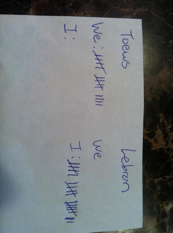 irfgaffar's tweet image. The amount of times that "we" and "I" was said in post championship interviews.