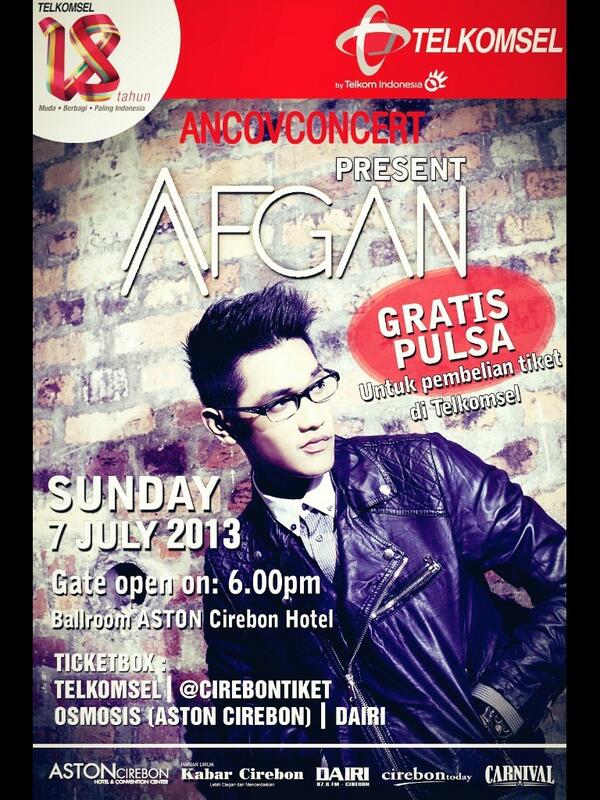 EventnyaCirebon's tweet photo. "@SeputarEvent: TOMORROW! JULY Love in Concert w/ @Afgansyah_reza at Ballroom Aston hotel cirebon http://t.co/QCLqSr2pky y @ancovconcert"