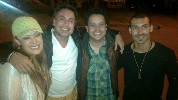 Una noche de teatro entre amigos. <a href="/yolandarayo/">Yolanda Rayo</a> Danny Marin y Edgar Vitorino