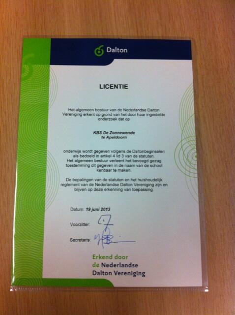 Een prachtig resultaat. Ook de verlenging dalton certificaat <a href="/kbsdezonnewende/">KBS De Zonnewende</a>. Gefeliciteerd.