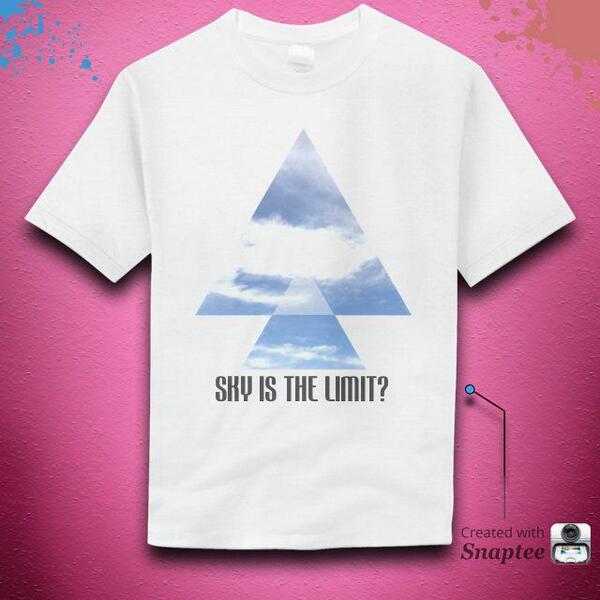 0xwlhong's tweet photo. SKY IS THE LIMIT? #Snaptee #tshirt http://t.co/6akFDt1BPr http://t.co/vahntlSAgg