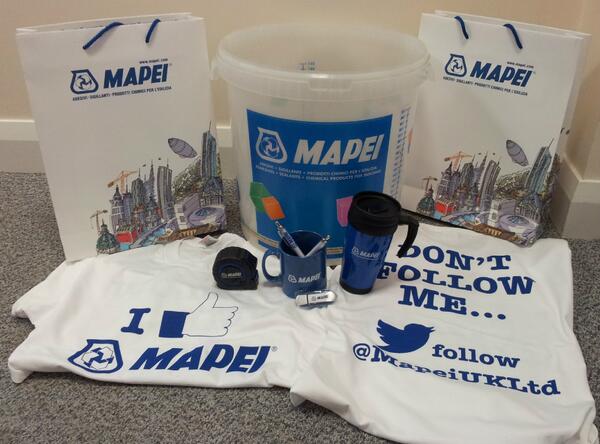 MapeiUKLtd's tweet image. Follow &amp;amp; RT to be in with a chance of winning 1 of 3 goody bags. They will be given away when we reach 1000 followers