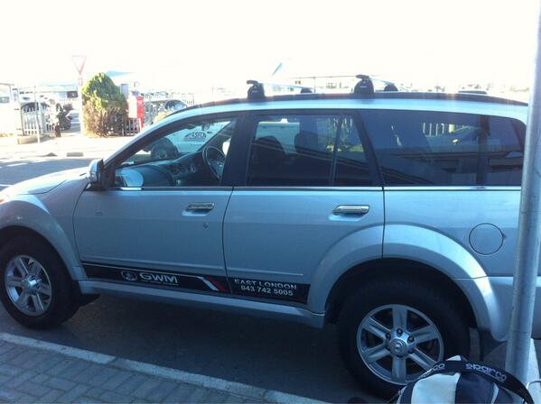 JamesTemple33's tweet photo. Thanks to @GWMSouthAfrica for the awesome H5 for the race weekend down in east London #readytorace http://t.co/tbwpqZR34f