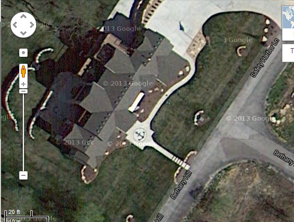 RecycleStone's tweet image. We can now be seen from space!  Anchor insert at this beautiful 8,000 sf. home is custom made recycled granite.