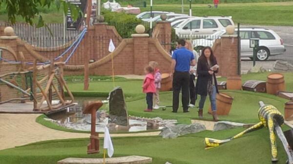 MiniGolfLtd's tweet photo. The Pirates have landed at Trent Lock Golf Centre and soon we hand over at Center Parcs in Suffolk! http://t.co/rYZkP9QZJe