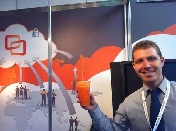 Even the juices at #CloudWF are <a href="/Workshare/">Workshare</a> orange <a href="/MarkRossLendrum/">Mark Lendrum</a>