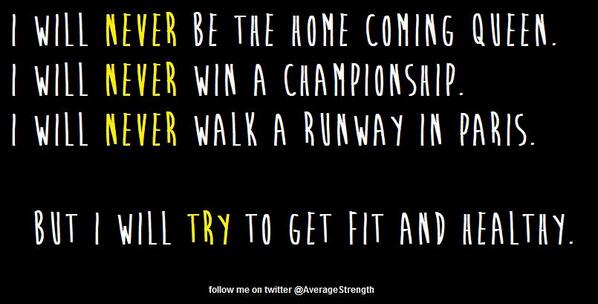 AverageStrength's tweet image. I will try to get fit and healthy.