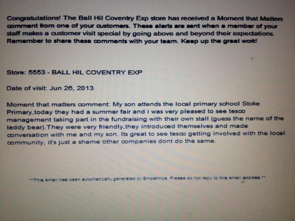 Clearly made a big impression #winninglocally