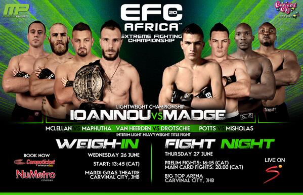 SuperSportTV's tweet photo. #SSMMA: Retweet if you'll be watching #EFC20 LIVE on SS4HD & @SuperSportBlitz from 20:00 tonight: http://t.co/aXAR9nAVaP