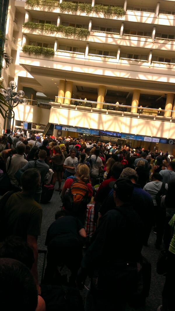 Don't worry I'm sure we'll get through security in the next 90 minutes!