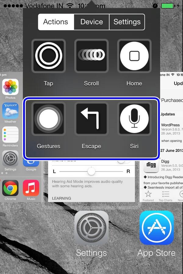 downlz's tweet image. Control iphone using head movements #ios_7