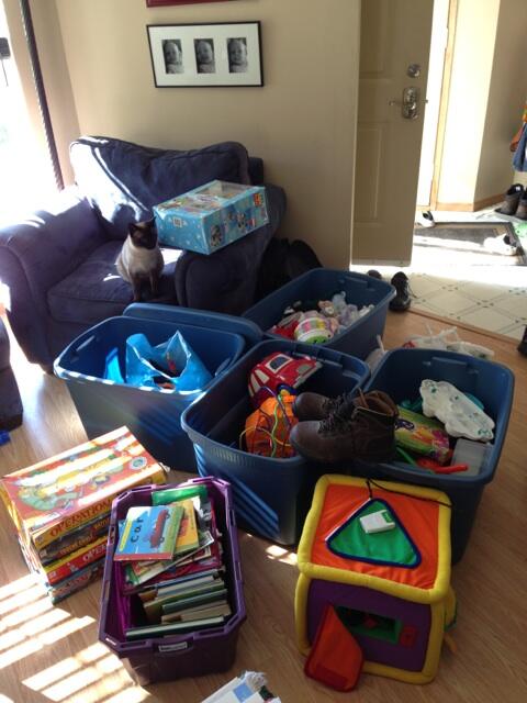 Ferroequine's tweet photo. Kid's toys, books, going out this morning to help pint sized Calgary flood victims. #yycfloods #calgarystrong http://t.co/vO2TaaEK2C