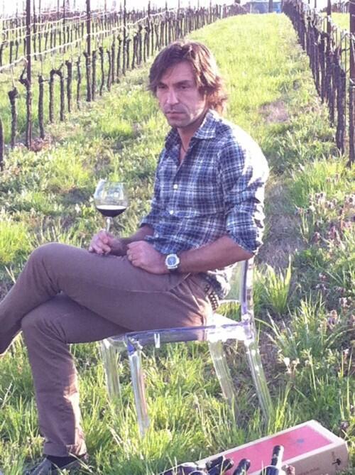 Photo: Andrea Pirlo in training earlier in the week