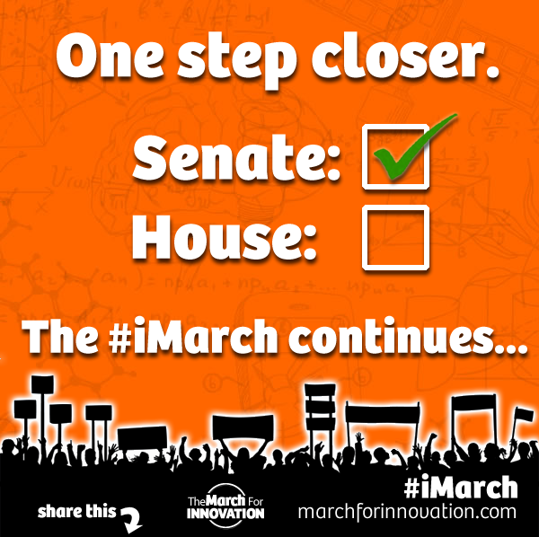 HALFWAY THERE: Now the #iMarch moves to the House. (RT!)