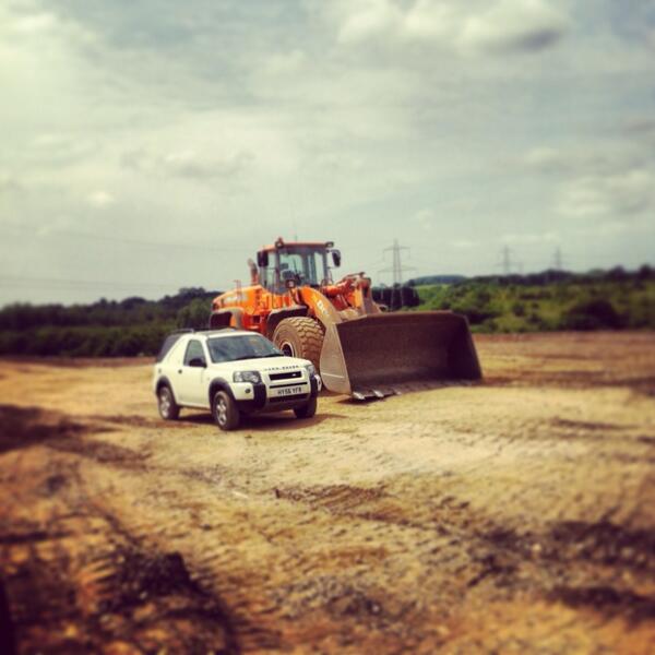 The big toy and hads freelander together #work #huge #missingyou #yourstillwithus
